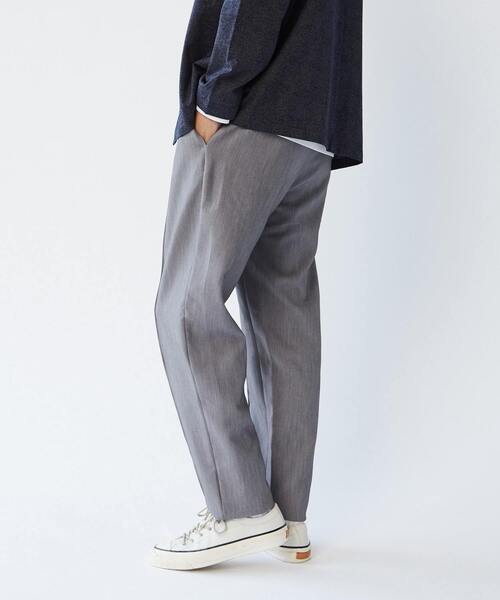 MEN'S MELROSE(メンズメルローズ)の「TRダブルクロスクリースステッチ入りイージーテーパードパンツ(その他パンツ・メンズ・ブラック/グレー/モカ・2/3/4)」の6枚目の写真