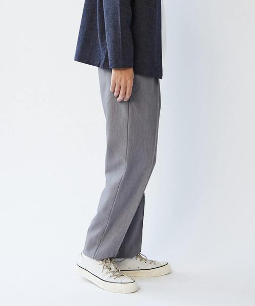 MEN'S MELROSE(メンズメルローズ)の「TRダブルクロスクリースステッチ入りイージーテーパードパンツ(その他パンツ・メンズ・ブラック/グレー/モカ・2/3/4)」の8枚目の写真