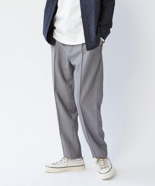 MEN'S MELROSE(メンズメルローズ)の「TRダブルクロスクリースステッチ入りイージーテーパードパンツ(その他パンツ・メンズ・ブラック/グレー/モカ・2/3/4)」の17枚目の写真