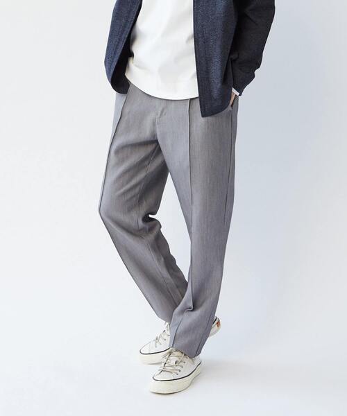 MEN'S MELROSE(メンズメルローズ)の「TRダブルクロスクリースステッチ入りイージーテーパードパンツ(その他パンツ・メンズ・ブラック/グレー/モカ・2/3/4)」の18枚目の写真