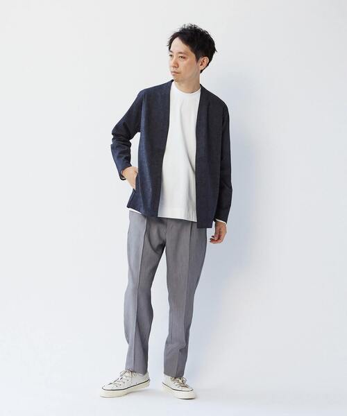 MEN'S MELROSE(メンズメルローズ)の「TRダブルクロスクリースステッチ入りイージーテーパードパンツ(その他パンツ・メンズ・ブラック/グレー/モカ・2/3/4)」の19枚目の写真