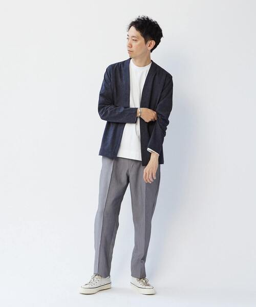 MEN'S MELROSE(メンズメルローズ)の「TRダブルクロスクリースステッチ入りイージーテーパードパンツ(その他パンツ・メンズ・ブラック/グレー/モカ・2/3/4)」の20枚目の写真