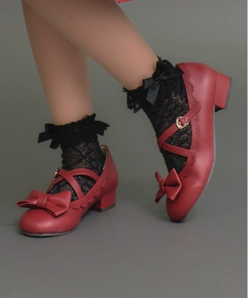 axes kawaii リボン付きピンクハイヒールパンプス axes kawaii リボン付きピンクハイヒールパンプス