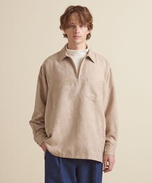 UNITED ARROWS トップス UNITED ARROWS & SONS＞ MESH HALF ZIP PL/ポロシャツ