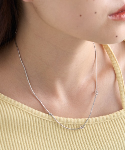 CIAOPANIC TYPY(チャオパニックティピー)の「lilチェーンタイネックレス(ネックレス・レディース・ゴールド/シルバー・ONE SIZE)」の1枚目の写真