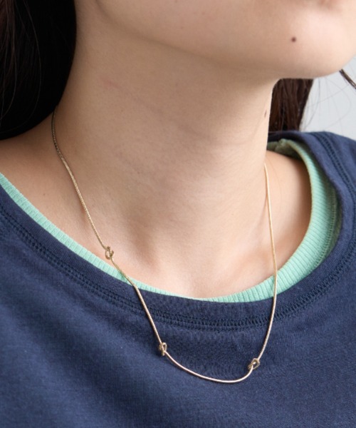 CIAOPANIC TYPY(チャオパニックティピー)の「lilチェーンタイネックレス(ネックレス・レディース・ゴールド/シルバー・ONE SIZE)」の2枚目の写真