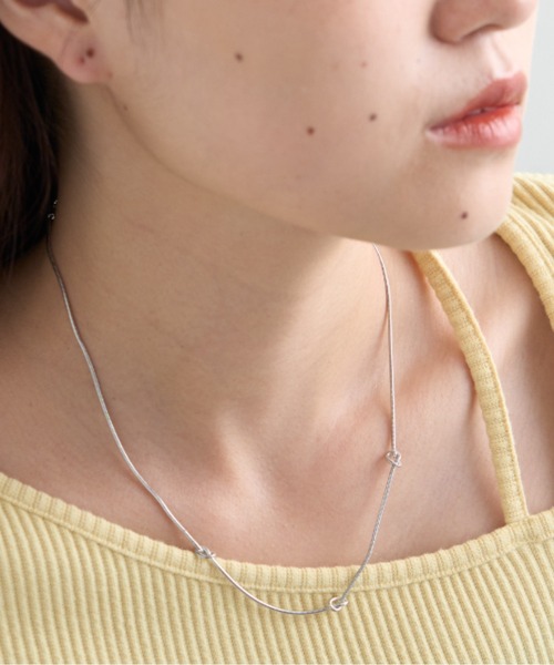 CIAOPANIC TYPY(チャオパニックティピー)の「lilチェーンタイネックレス(ネックレス・レディース・ゴールド/シルバー・ONE SIZE)」の4枚目の写真
