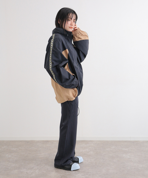 JOURNAL STANDARD Wメルトンスタンドジャケット セール】バルーンスリーブ ビッグシルエット メルトンスタンド