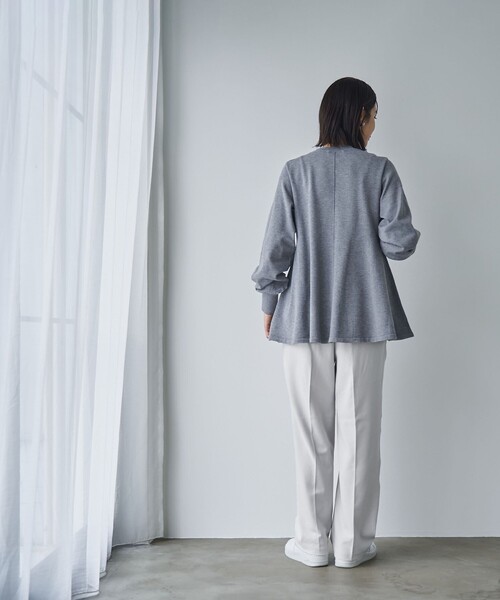 RONEL(ロネル)の「イージージョーゼットピンタックワイドパンツ(スラックス・レディース・ライトグレー/ブラック/ネイビー・S/M/L/XL)」の11枚目の写真