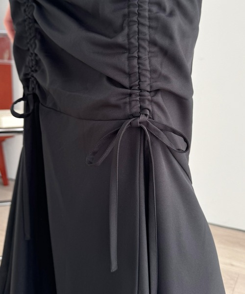 classicalelf(クラシカルエルフ)の「大人可愛い!愛され美ライン。シャーリングリボン使いマーメイドスカート(ロング丈)(スカート・レディース・ホワイト/チャコール/ブラック・MEDIUM/LARGE/X-LARGE/SMALL)」の15枚目の写真