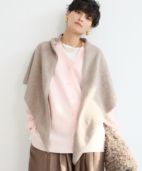 BARNYARDSTORM / カシミア混 三角ニットストール（ストール