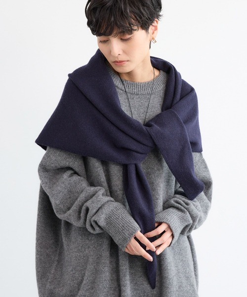 BARNYARDSTORM / カシミヤ混 三角ニットストール（ストール/ショール