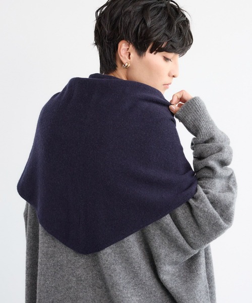 BARNYARDSTORM / カシミア混 三角ニットストール（ストール