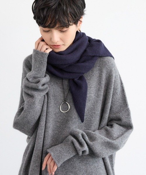 ま*太様 【BARNYARDSTORM / バンヤードストーム】ストール付ノーカ BARNYARDSTORM / カシミア混 三角ニットストール（ストール