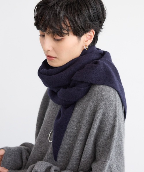 BARNYARDSTORM / カシミヤ混 三角ニットストール（ストール/ショール