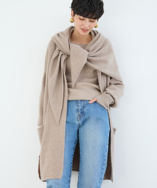 BARNYARDSTORM / カシミヤ混 三角ニットストール（ストール/ショール