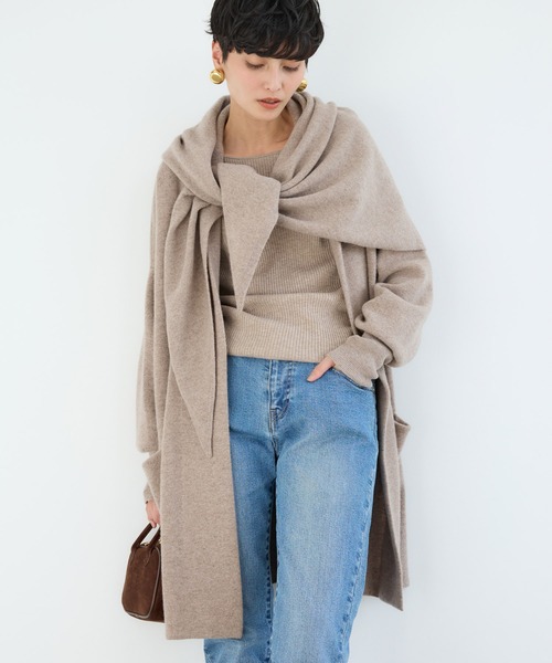 BARNYARDSTORM / カシミヤ混 三角ニットストール（ストール/ショール