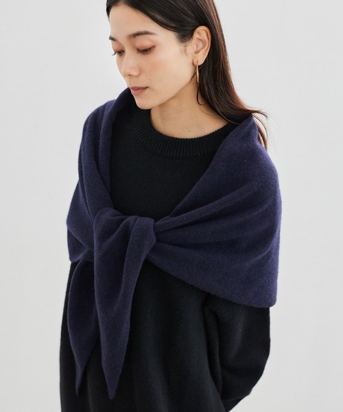 セール】BARNYARDSTORM / カシミヤ混 三角ニットストール（ストール