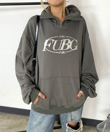 non-hedge | シルバーロゴハーフジップビッグパーカー(パーカー)