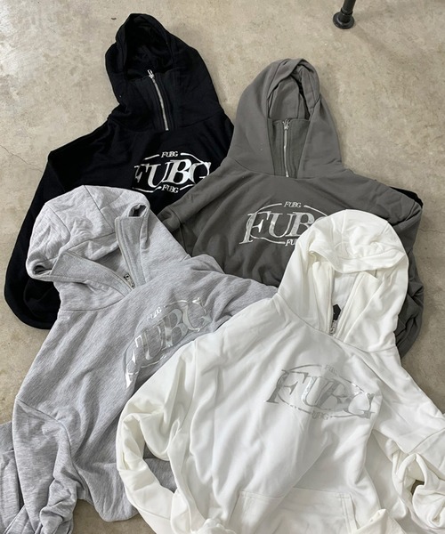 non-hedge（ノンヘッジ）の「シルバーロゴハーフジップビッグパーカー（パーカー・レディース・グレー/オフホワイト/チャコールグレー/ブラック・FREE）」の11枚目の写真