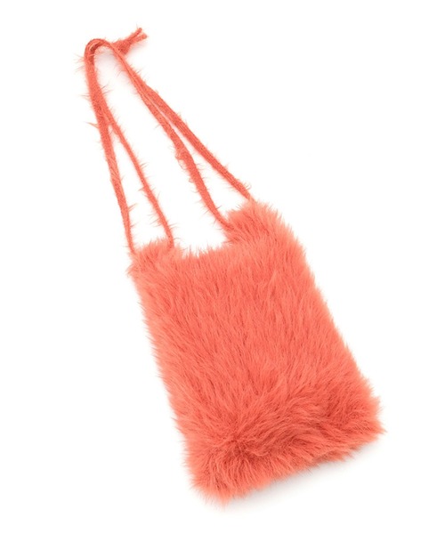 BIRTHDAY BAR(バースデイバー)の「ニットシャギーミニショルダー(ショルダーバッグ・レディース・グレー/オレンジ/ブルー・フリー)」の14枚目の写真