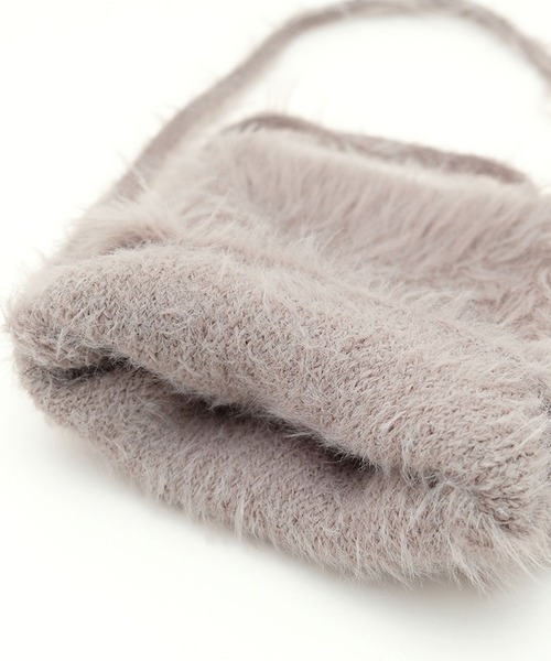 BIRTHDAY BAR(バースデイバー)の「ニットシャギーミニショルダー(ショルダーバッグ・レディース・グレー/オレンジ/ブルー・フリー)」の8枚目の写真