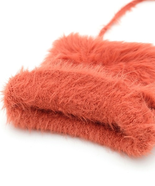 BIRTHDAY BAR(バースデイバー)の「ニットシャギーミニショルダー(ショルダーバッグ・レディース・グレー/オレンジ/ブルー・フリー)」の10枚目の写真