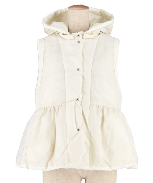 coca（coca）（コカ）の「中綿ペプラムベスト 取り外し可能フード付き（その他アウター・レディース・アイボリー/ブラック/ネイビー/ブラウン・M/L/S）」の22枚目の写真