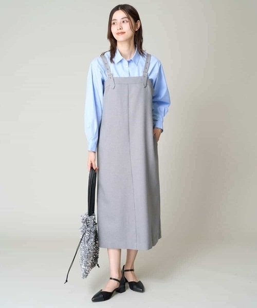 【セール】サスペンダージャンパースカート（ワンピース）｜a.v.v（アーヴェヴェ）