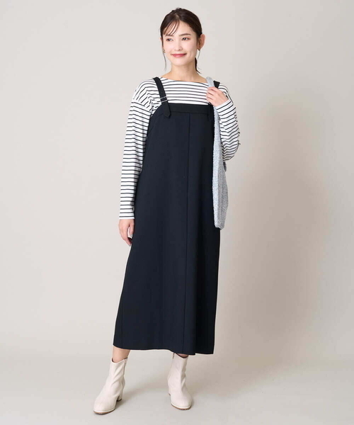 【セール】サスペンダージャンパースカート（ワンピース）｜a.v.v（アーヴェヴェ）