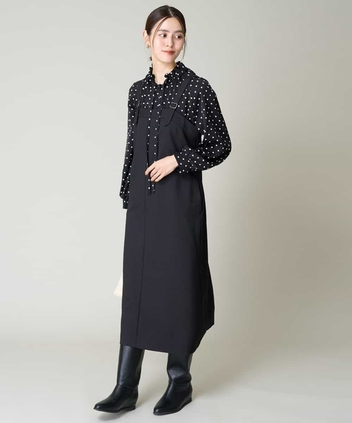 【セール】サスペンダージャンパースカート（ワンピース）｜a.v.v（アーヴェヴェ）