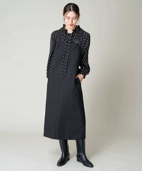 【セール】サスペンダージャンパースカート（ワンピース）｜a.v.v（アーヴェヴェ）