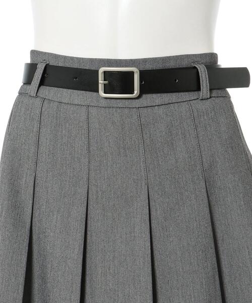INGNI（イング）の「合皮ベルト付プリーツミニスカパン（スカート・レディース・ブラック/グレー・FREE）」の14枚目の写真