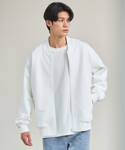 ESSENTIALS WARDROBE(エッセンシャルワードローブ)の「コットンポンチMA-1ブルゾン(MA-1・メンズ・ブラック/ホワイト/ライトグレー・XL/S/M/L)」の4枚目の写真