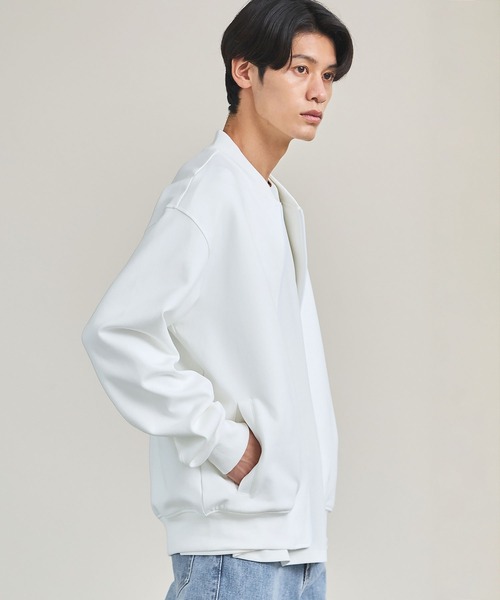ESSENTIALS WARDROBE(エッセンシャルワードローブ)の「コットンポンチMA-1ブルゾン(MA-1・メンズ・ブラック/ホワイト/ライトグレー・XL/S/M/L)」の5枚目の写真
