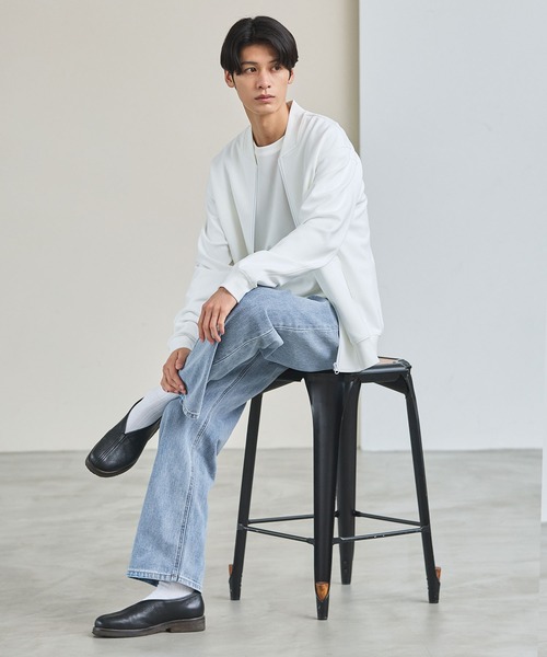 ESSENTIALS WARDROBE(エッセンシャルワードローブ)の「コットンポンチMA-1ブルゾン(MA-1・メンズ・ブラック/ホワイト/ライトグレー・XL/S/M/L)」の9枚目の写真
