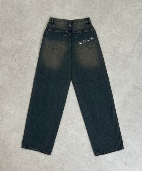 favclo.(ファブクロ)の「BACK LOGO STRAIGHT DENIM PANTS / バックロゴストレートデニムパンツ(デニムパンツ・レディース・サックスブルー/インディゴブルー・LARGE/MEDIUM)」の18枚目の写真