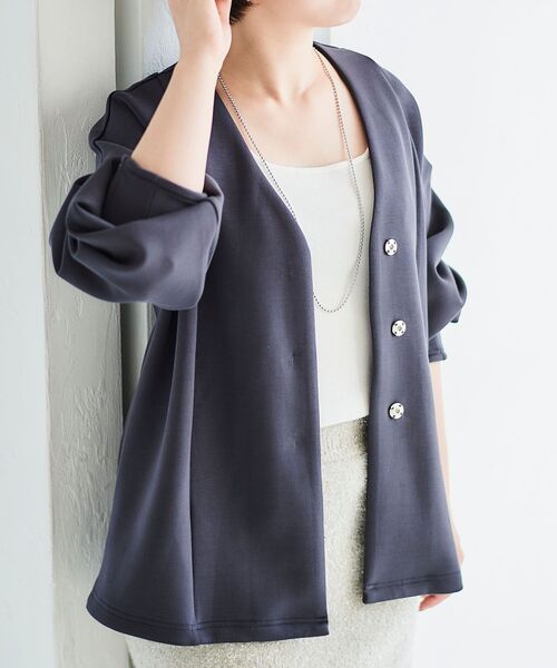 le.coeur blanc（ルクールブラン）の「《手洗い可能》スクエアニットタンク（タンクトップ・レディース・ホワイト/ブラック/ベージュ・38）」の9枚目の写真