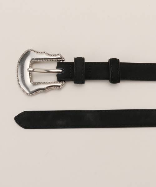 B.C STOCK(ベーセーストック)の「シルバーウエスタンバックルベルト(ベルト・レディース・ブラウン/ブラック・FREE)」の11枚目の写真