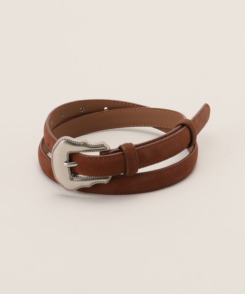 B.C STOCK(ベーセーストック)の「シルバーウエスタンバックルベルト(ベルト・レディース・ブラウン/ブラック・FREE)」の15枚目の写真