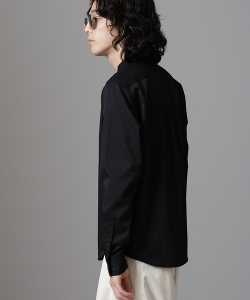 NANO universe(ナノユニバース)の「スタンダードバンドカラーシャツ/長袖(シャツ/ブラウス・メンズ・ブラック/ライトベージュ/ホワイト/ネイビー・L/M/S/XL)」の19枚目の写真