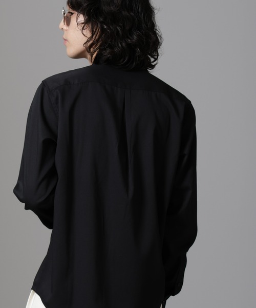 NANO universe(ナノユニバース)の「スタンダードバンドカラーシャツ/長袖(シャツ/ブラウス・メンズ・ブラック/ライトベージュ/ホワイト/ネイビー・L/M/S/XL)」の20枚目の写真