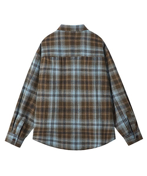 ROY LiSA オーバーサイズ ブラック スウェット チェック柄シャツ付き ROY LiSA オーバーサイズ ブラック スウェット チェック柄シャツ