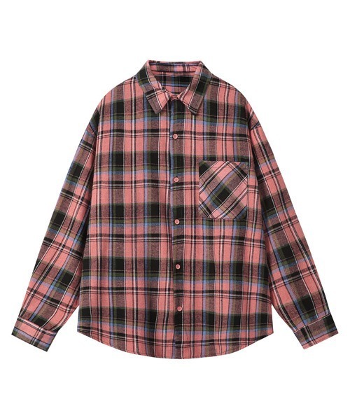 オーバーサイズチェック柄シャツ（シャツ/ブラウス）｜Ressaca