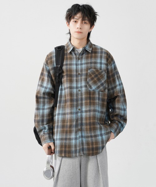 オーバーサイズチェック柄シャツ（シャツ/ブラウス）｜Ressaca