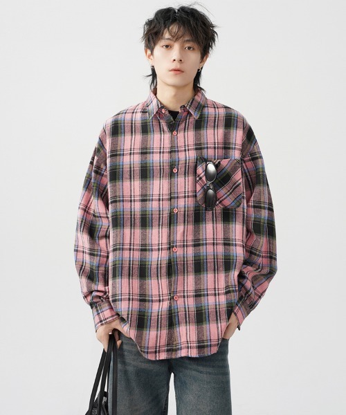 yurikax20クレドナ　オーバーサイズチェックシャツ完売カラー yurikax20クレドナ オーバーサイズチェックシャツ完売カラー