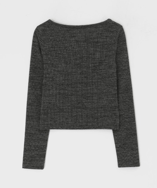 BLACKUP（ブラックアップ）の「[MADE] ニックシーSET - マフラー+ボートネック長袖Tシャツ（Tシャツ/カットソー・レディース・スカイブルー/チャコール・ONESIZE）」の14枚目の写真
