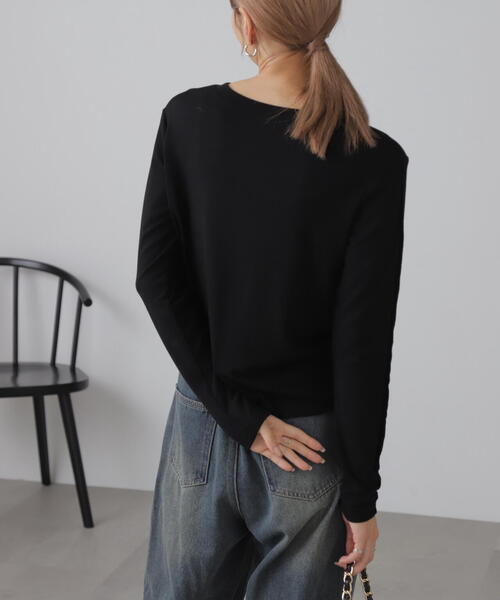 FREE'S MART(フリーズマート)の「◆シンプルロゴロンT(Tシャツ/カットソー・レディース・ホワイト/ブラック・FREE)」の7枚目の写真