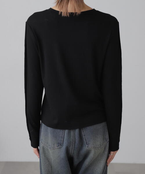 FREE'S MART(フリーズマート)の「◆シンプルロゴロンT(Tシャツ/カットソー・レディース・ホワイト/ブラック・FREE)」の12枚目の写真