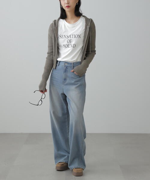 FREE'S MART(フリーズマート)の「◆シンプルロゴロンT(Tシャツ/カットソー・レディース・ホワイト/ブラック・FREE)」の21枚目の写真